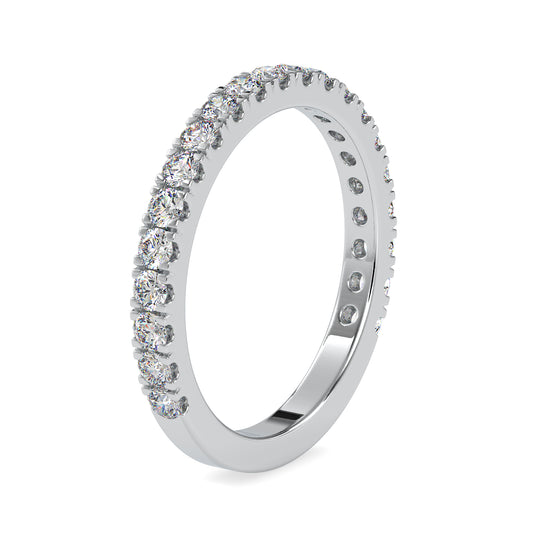 Grandeur Round Shape Brilliant Cut Diamond Half Eternity Ring