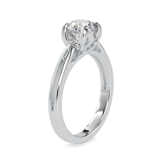 Luxe Brilliance Round Shape Brilliant Cut Diamond Six Prong Setting Charming Solitaire Ring