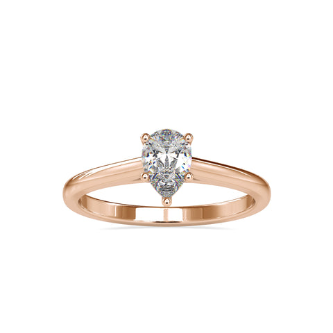 Exquisite Pear Brilliant Shape Sollitaire Ring