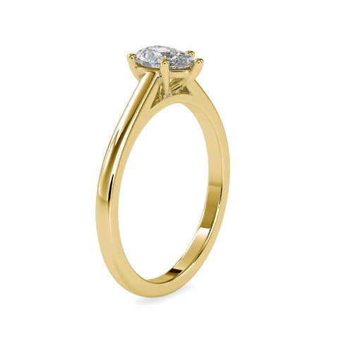 Exquisite Pear Brilliant Shape Sollitaire Ring