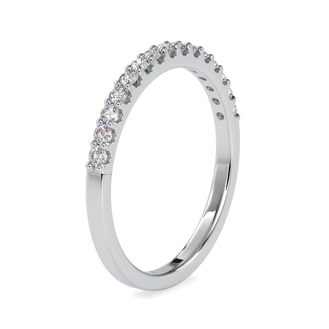 Elegance Round Shape Brilliant Cut Diamond Half Eternity Band