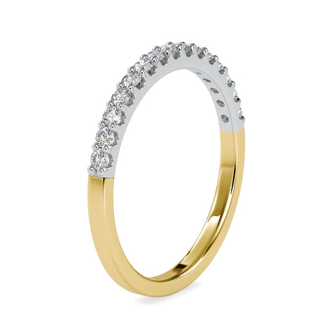 Elegance Round Shape Brilliant Cut Diamond Half Eternity Band