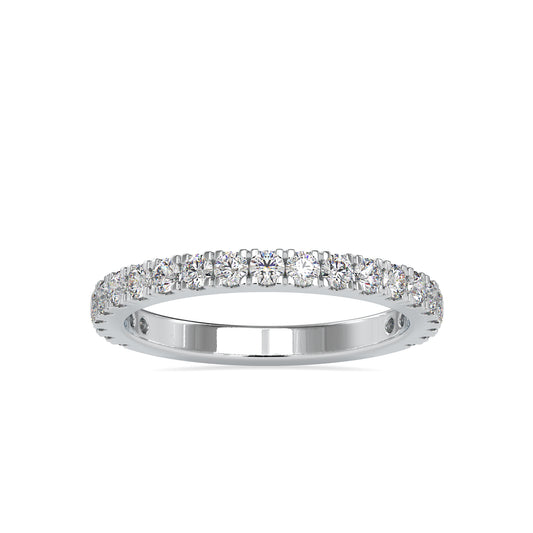 Grandeur Round Shape Brilliant Cut Diamond Half Eternity Ring