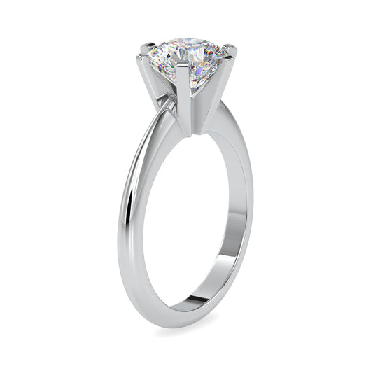 Prestige Round Shape Brilliant Cut Diamond Solitaire Ring