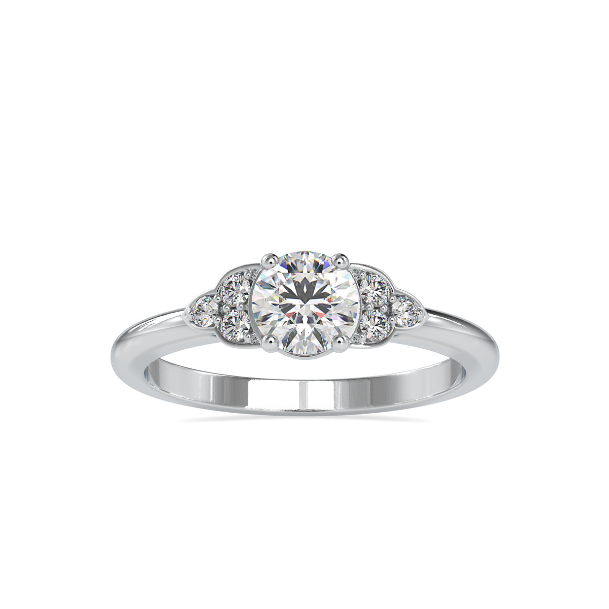 Regal Infinity Round Shape Brilliant Cut Diamond Cluster Ring