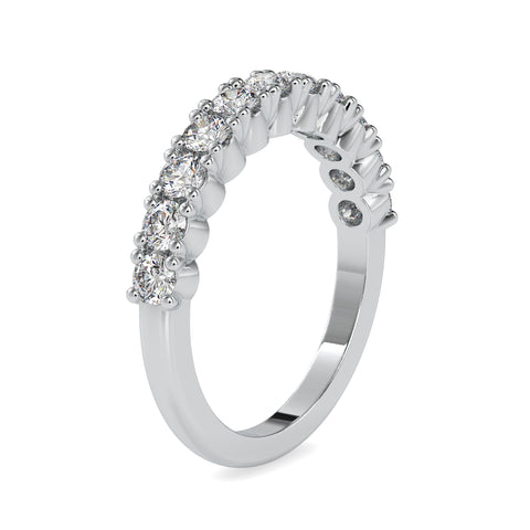 Forever Glimmer Round Shape Diamond attractive Half Eternity Ring