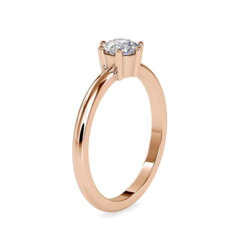 Pure Elegance Round Shape Diamond Bewitching Solitaire Ring