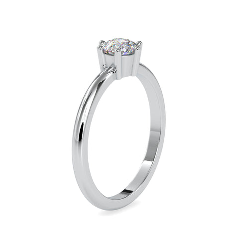 Pure Elegance Round Shape Diamond Bewitching Solitaire Ring