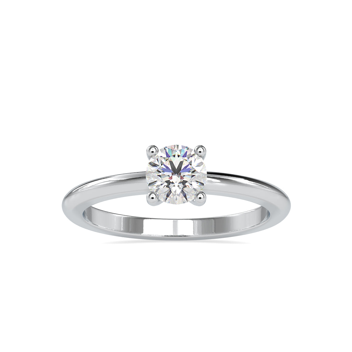 Timeless Love Round Shape Diamond Glamorous Promise Solitaire Ring