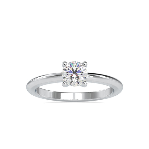 Timeless Love Round Shape Diamond Glamorous Promise Solitaire Ring