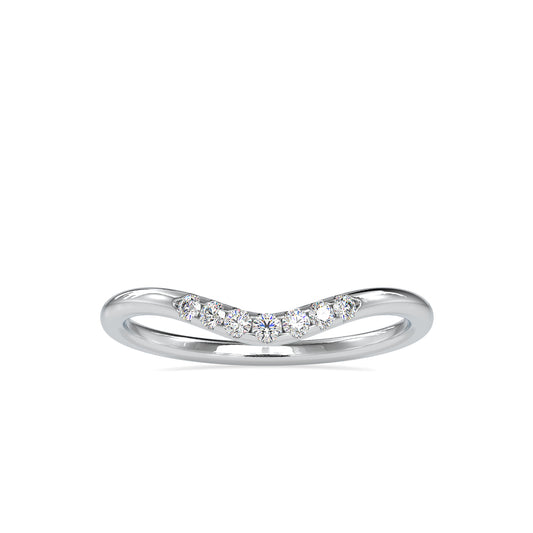 Enchanted Round Shape Diamond Fanciable Eternity Curved Band