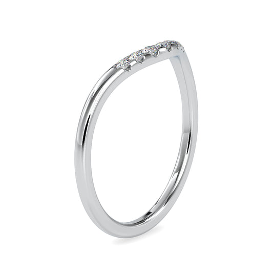 Enchanted Round Shape Diamond Fanciable Eternity Curved Band