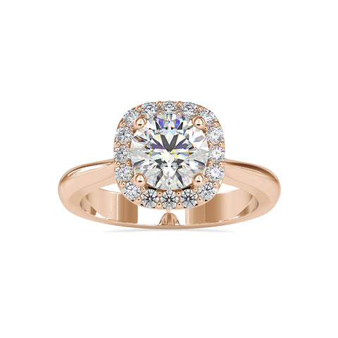 Opulent Majesty Round Shape Diamond Irresistible Halo Ring