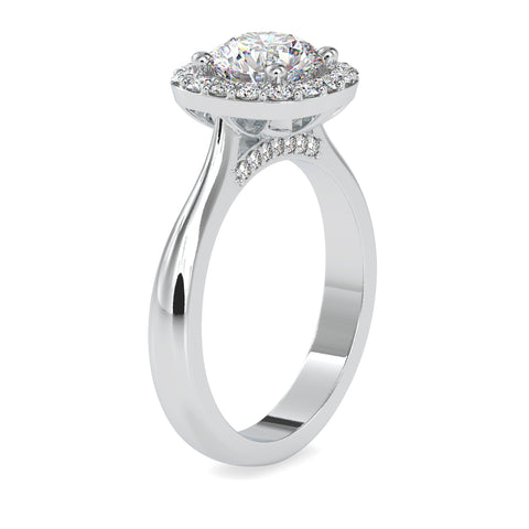 Opulent Majesty Round Shape Diamond Irresistible Halo Ring