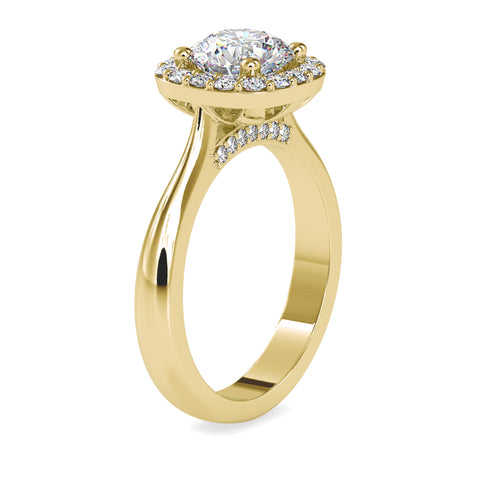 Opulent Majesty Round Shape Diamond Irresistible Halo Ring