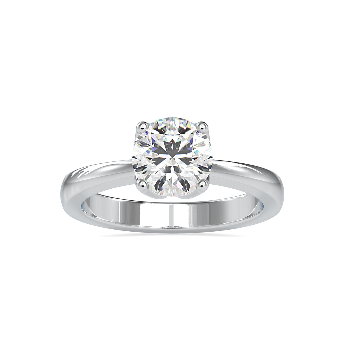 Imperial Splendour Round Shape Brilliant Cut Diamond Solitaire Ring