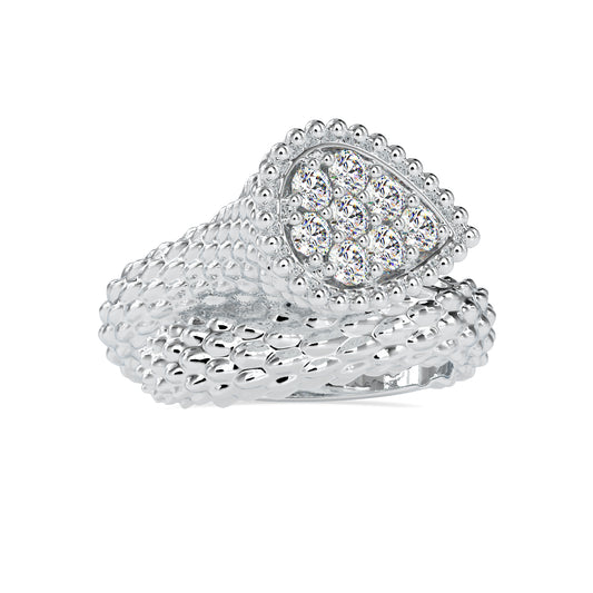 Eternal Brilliance Round Shape Diamond Cluster Type Vintage Ring