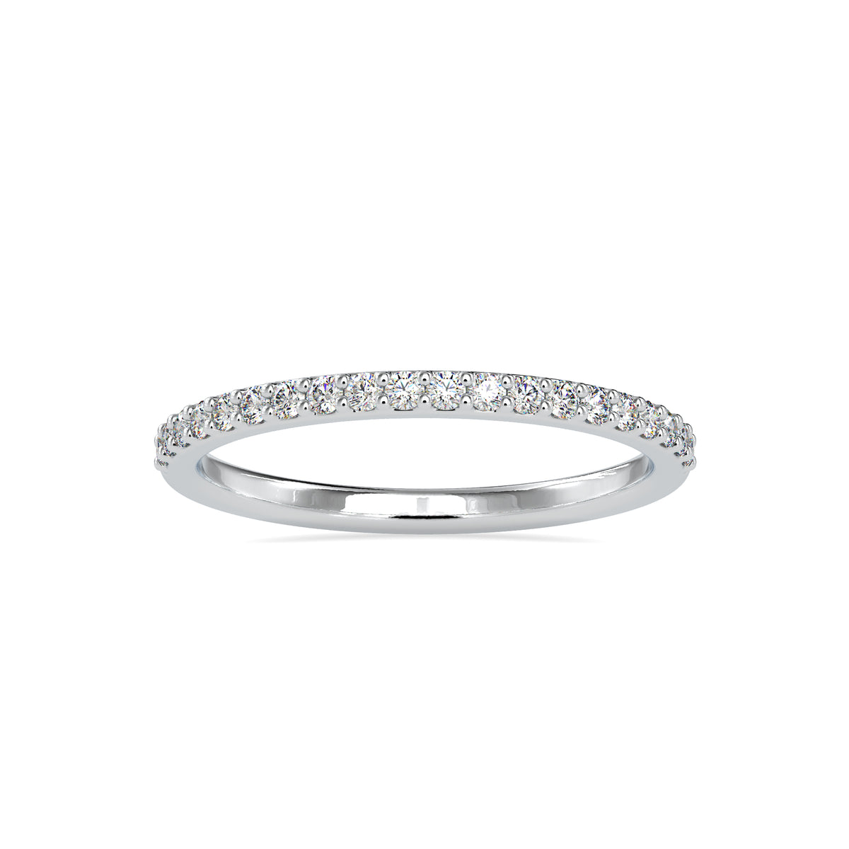 Classic Elegance Round Shape Brilliant Cut Diamond Artistic Half Eternity Band