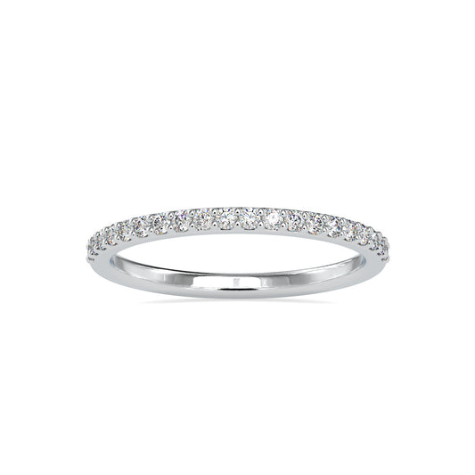 Classic Elegance Round Shape Brilliant Cut Diamond Artistic Half Eternity Band