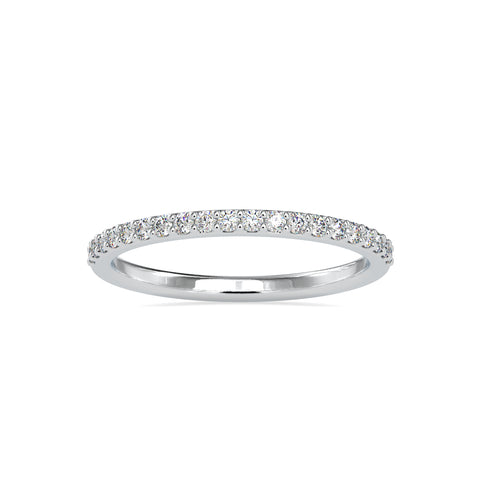 Classic Elegance Round Shape Brilliant Cut Diamond Artistic Half Eternity Band