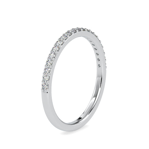 Classic Elegance Round Shape Brilliant Cut Diamond Artistic Half Eternity Band