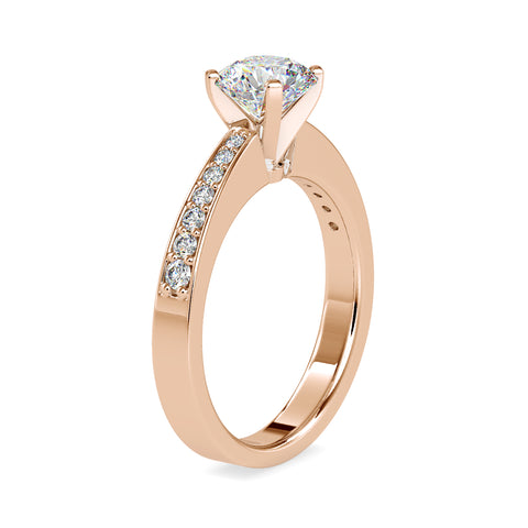 Divine Sparkle Round Shape Brilliant Cut Diamond gorgeous Solitaire Ring