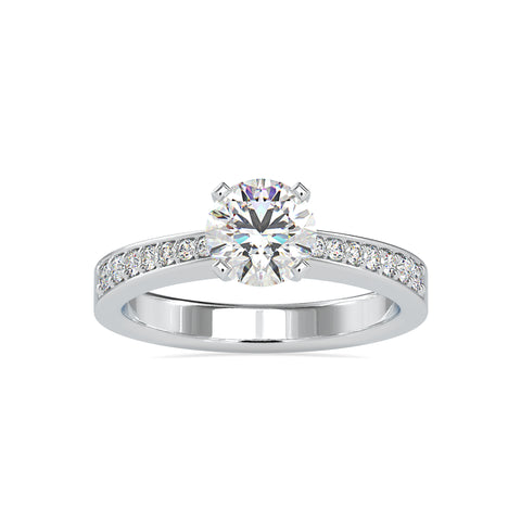 Divine Sparkle Round Shape Brilliant Cut Diamond gorgeous Solitaire Ring