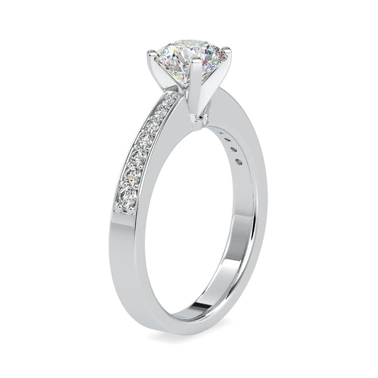 Divine Sparkle Round Shape Brilliant Cut Diamond gorgeous Solitaire Ring