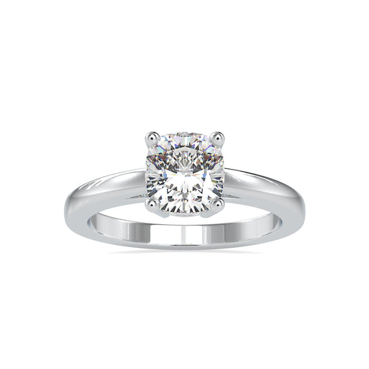 Royal Brilliance Cushion Shape Brilliant Cut Diamond Promise Type Beautiful Solitaire Ring