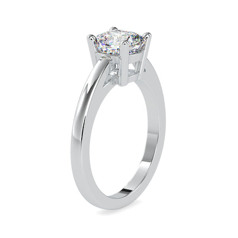 Royal Brilliance Cushion Shape Brilliant Cut Diamond Promise Type Beautiful Solitaire Ring