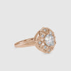 Opulence Round Shape Brilliant Cut Diamond Halo-Style Vintage Ring