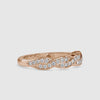 Elegance Spiral  Round Shape Diamond Twisted Infinity Ring