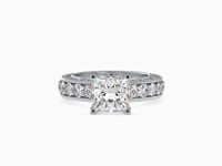 Eternal Brilliance Princess Shape Diamond Channel Setting glamorous Solitaire Ring