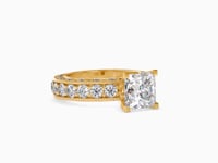 Eternal Brilliance Princess Shape Diamond Channel Setting glamorous Solitaire Ring