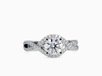 Elite Elegance Round Shape Diamond With Infinity Style Multi Stone Solitaire Ring