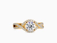 Elite Elegance Round Shape Diamond With Infinity Style Multi Stone Solitaire Ring