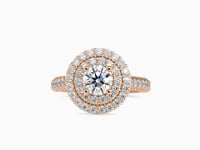 Majestic Radiance Round Shape Brilliant Cut beauteous Double Halo Ring