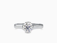 Bespoke Elegance Round Shape Brilliant Cut Diamond Spunky Solitaire Ring