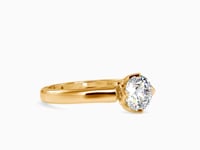 Bespoke Elegance Round Shape Brilliant Cut Diamond Spunky Solitaire Ring