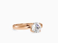 Regal Brilliance Round Shape Brilliant Cut Diamond Heart Prong Setting Solitaire Ring