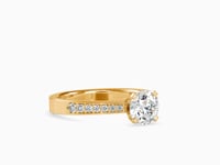 Divine Sparkle Round Shape Brilliant Cut Diamond gorgeous Solitaire Ring