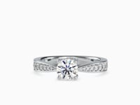 Luxe Elegance Round Shape Brilliant Cut Diamond Prepossessing Solitaire Ring