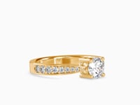 Luxe Elegance Round Shape Brilliant Cut Diamond Prepossessing Solitaire Ring