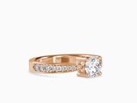 Luxe Elegance Round Shape Brilliant Cut Diamond Prepossessing Solitaire Ring