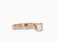 Opulent Grace Round Shape Brilliant Cut Diamond With Channel Set Solitaire Ring