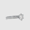 Opulence Round Shape Brilliant Cut Diamond Cathedral Channel Setting Solitaire Ring