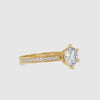 Opulence Round Shape Brilliant Cut Diamond Cathedral Channel Setting Solitaire Ring