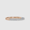 Elegance Round Shape Brilliant Cut Diamond Half Eternity Band