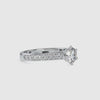 Aristocratic Round Shape Brilliant Cut Diamond Cathedral Channel setting Solitaire Ring