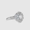 Opulence Round Shape Brilliant Cut Diamond Halo-Style Vintage Ring